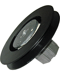 bandschijf met ingebouwde vertrager (1:2), met metalen asprop