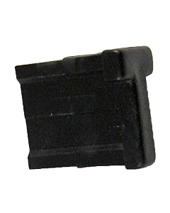 Aanslagstop vast / 2 stuks zwart