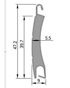 Alutech AR40 losse lamellen
