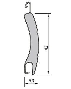 Heroal HK842 / RS42 losse lamellen