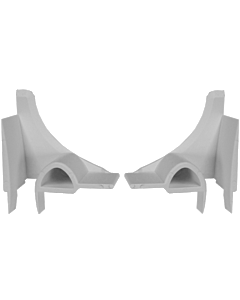 Alulux inlooptrechter 2.0 wit, schroefbaar (set L&R)