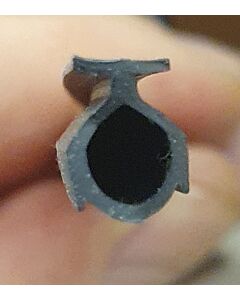 Rubber voor onderlat per meter