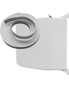 Bandopwinder tot 4m, wit, met 12m band