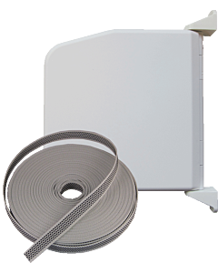 Selve bandopwinder tot 3 m, wit, met 9 m band