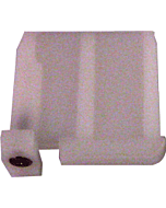 aanslagstop draaibaar, wit (2 stuks)