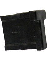 Aanslagstop vast / 2 stuks zwart