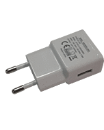 BREL DC220 USB lader 5Volt, 2000Mah in de kleur wit.