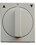 Somfy opbouw draaischakelaar met grondplaat cremewit