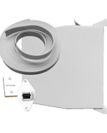 Selve bandopwinder tot 4 m, wit, met 12 m band en doorvoerset