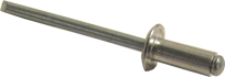 SKIR'CO (200 stuks) Verzinkte stalen blindklinknagels 3,0 x 10 mm, stalen doorn, popklinknagels, koepelkop, DIN 7337 klinknagels